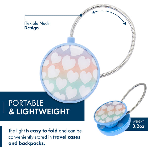 Dabney Lee LED Book and Reading Light - Ombre Heart