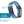 Designer Nylon Band for Fitbit Charge 3 & Charge 4 by WITHit in Blue