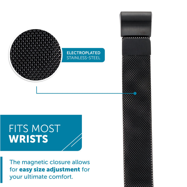 Designer Mesh Band for Fitbit Charge 2 by WITHit in Black