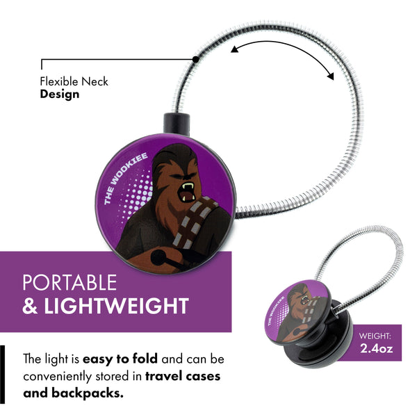 Star Wars Disc LED Reading Light by WITHit - The Wookiee Galaxy of Adventures - Chewbacca LED Reading Light