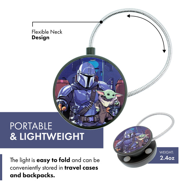 Star Wars Disc LED Reading Light by WITHit - Mandalorian