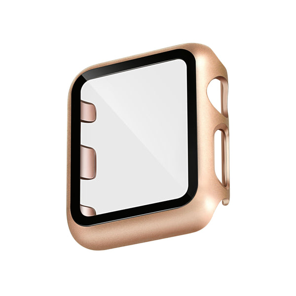 WITHit Protective Glass Cover with Integrated Gold/Rose Gold Bumper for the 40mm Apple Watch