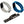 Designer Bands for Fitbit Charge 2 by WITHit - 3 Pack in Gray Silicone, Navy Silicone & Black Mesh