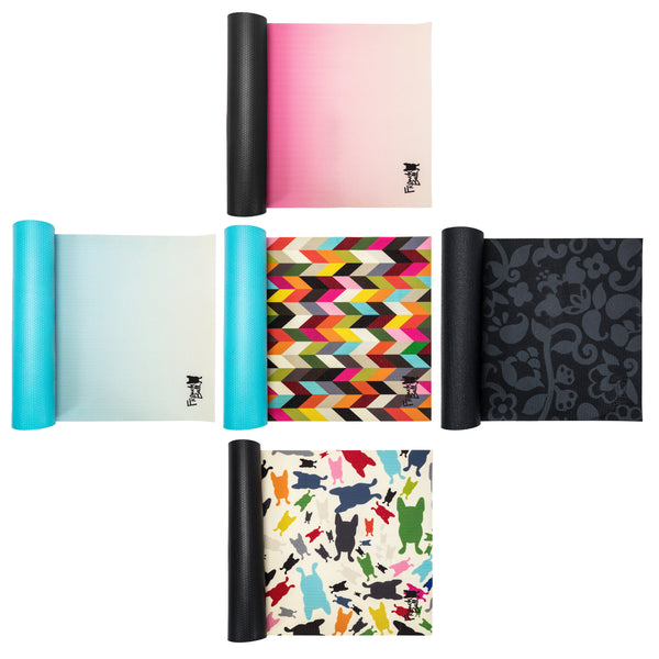 French Bull 5MM Premium Yoga and Fitness Mat - Pink Ombre