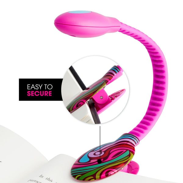 French Bull USB Rechargeable LED Charge Reading Light (Pink)
