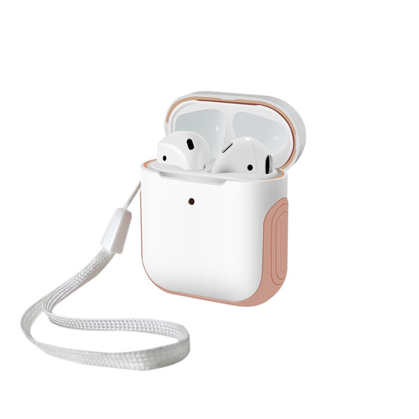 Apple AirPods Gen1/Gen2 Sport Cover, White/Blush Pink