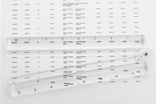 WITHit Folding Bar 16" Reading Magnifier, Legal Size with Ruler