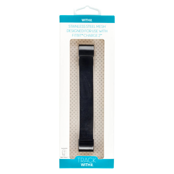 Designer Mesh Band for Fitbit Charge 2 by WITHit in Black
