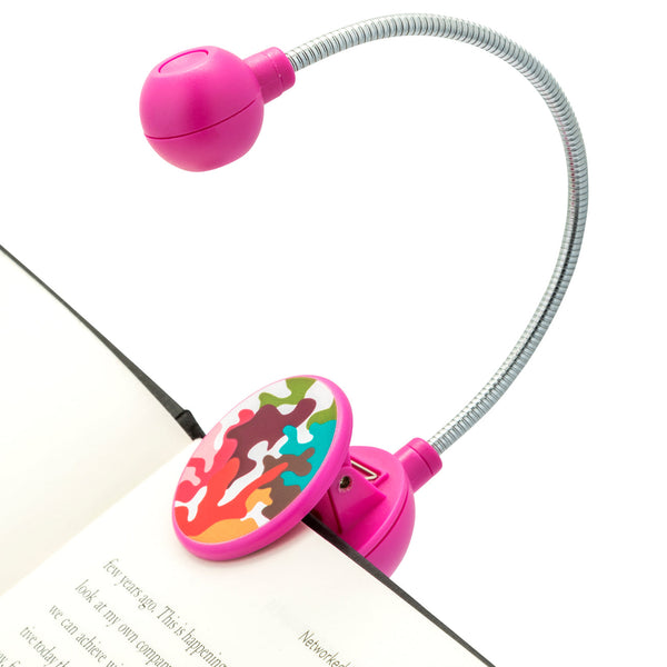 LED Disc Book and Reading Light by French Bull - Pink Glamo