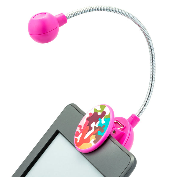 LED Disc Book and Reading Light by French Bull - Pink Glamo