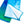 French Bull Microfiber Sport Towels - 2 Pack -  Blue Ombre & Suzani Turq
