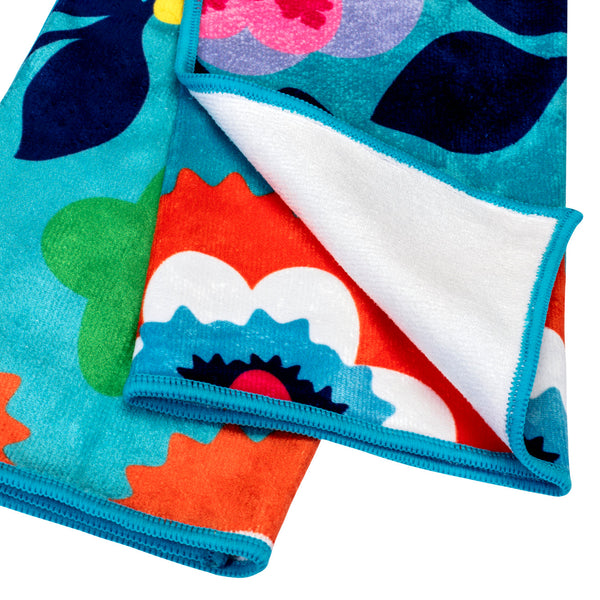 French Bull Microfiber Sport Towels - 2 Pack -  Blue Ombre & Suzani Turq