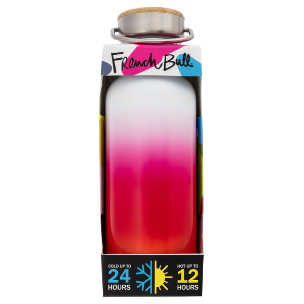 French Bull Stainless Steel Insulated Water Bottle - Pink Ombre