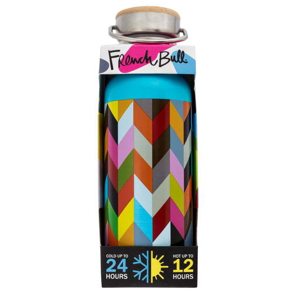 French Bull Stainless Steel Insulated Water Bottle - Condensed Ziggy