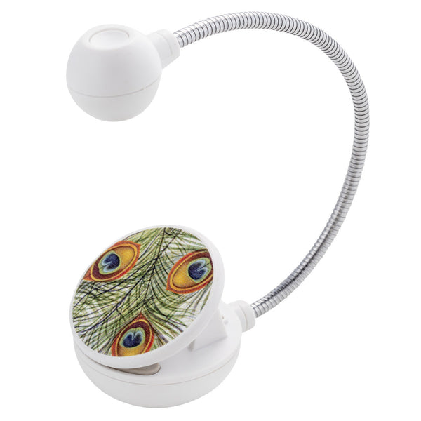 Disc Light Peacock LED Reading Light by WITHit