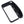 WITHit Hinge Lighted Rectangular Magnifier - Black