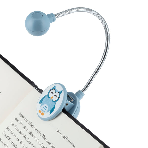 Disc LED Reading Light by WITHit - Sleepy Owl