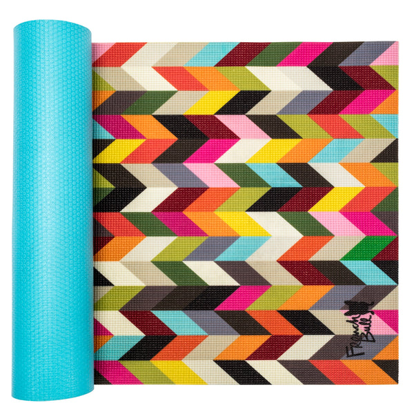 French Bull 5MM Premium Yoga and Fitness Mat - Condensed Ziggy