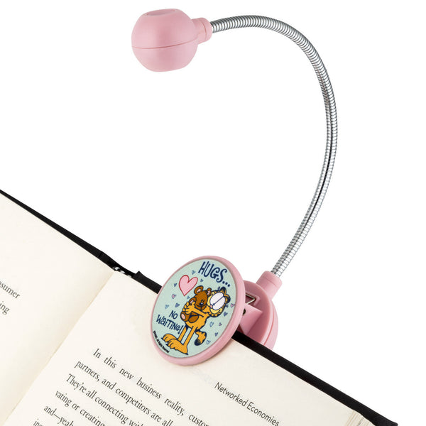 Garfield "Hugs" LED Book and Reading Light - Pink