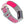 Designer Silicone Band for Fitbit Charge 3 & Charge 4 by WITHit in Gray/Pink Sport