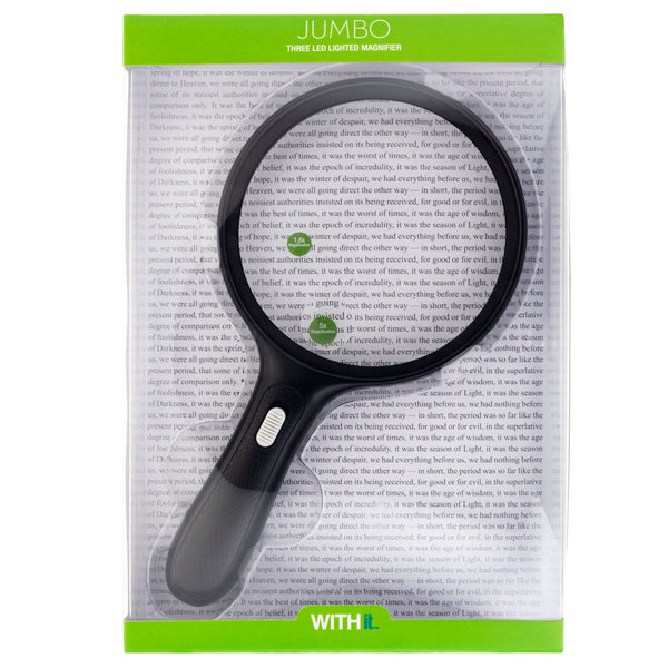 WITHit Jumbo Lighted Magnifier