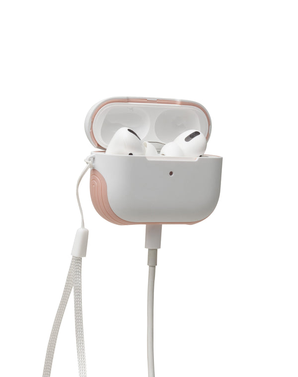 Apple AirPods Pro Sport Cover, White/Blush Pink