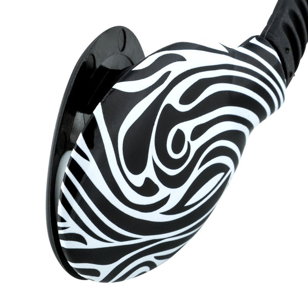 French Bull, Charge Light, Black and White Marble Pattern Reading Light