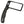 WITHit Hinge Lighted Rectangular Magnifier - Black