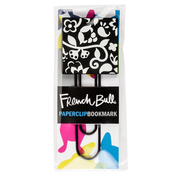 French Bull Silicone Paper Clip Bookmark - Vine