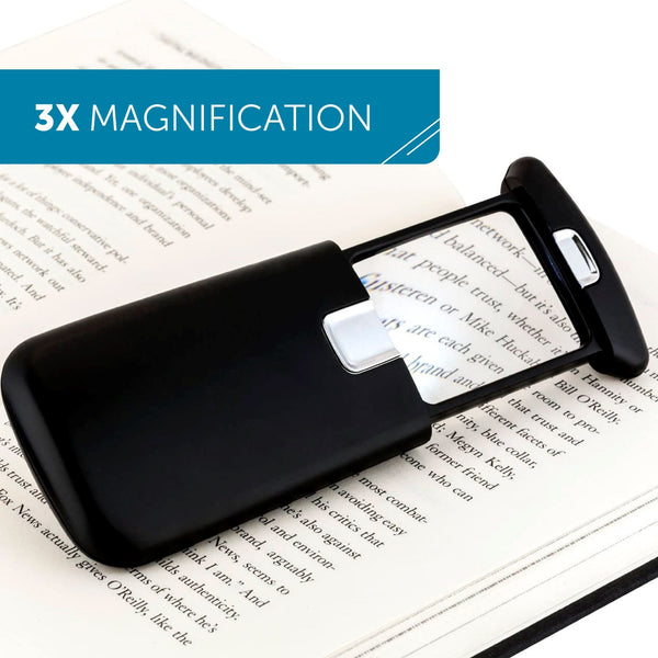WITHit Pocket Lighted Magnifier - Black