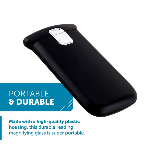 WITHit Pocket Lighted Magnifier - Black
