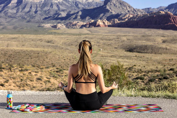 French Bull 5MM Premium Yoga and Fitness Mat - Condensed Ziggy