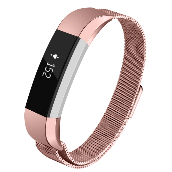 Designer Mesh Band for Fitbit Alta & Alta HR by WITHit in Rose Gold