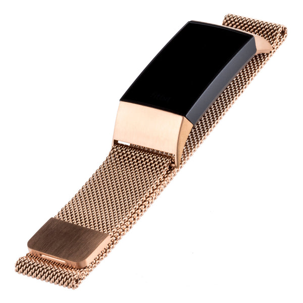 Designer Mesh Band for Fitbit Charge 3 & Charge 4 by WITHit in Gold