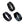 Designer Bands for Fitbit Charge 3 & Charge 4 by WITHit - 3 Pack in Bluestone/Black Sport Silicone, Black Woven Silicone & Black Mesh