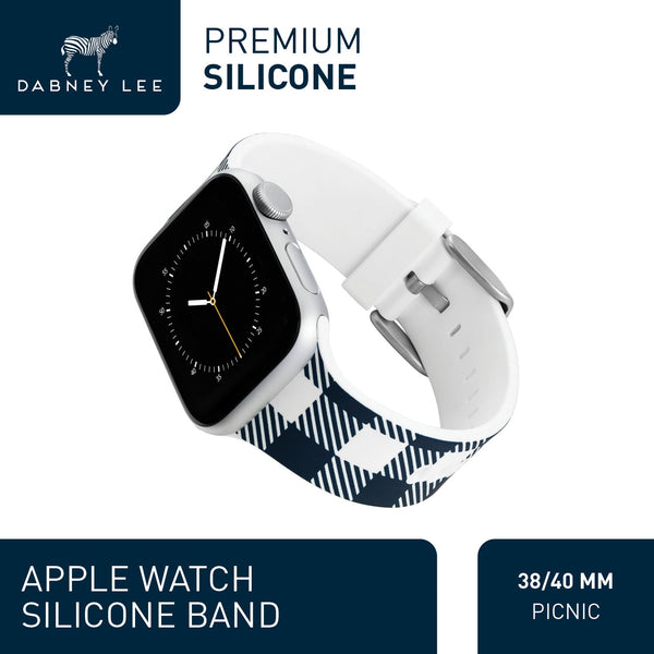 Designer Silicone Band for 38/40/41mm Apple Watch by Dabney Lee - Picnic